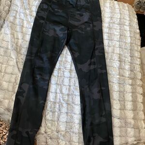 Black Camouflage Pants